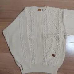 LANCEL ケーブルニットセーター アイボリー