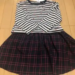 MPS120〜130 長袖Tシャツ スカート セット売り女の子