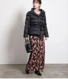 ROPE' mademoiselleベルテットミドル丈ダウンコートのサムネイル