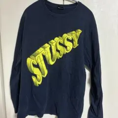 STUSSY ネイビー M 長袖Tシャツ