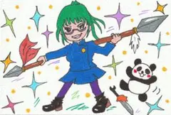 アニメキャラクター 【呪術廻戦】 禪院真希 イラスト 手描き ファンアート