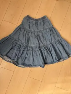 ☆ZARA☆デニムフレアスカート