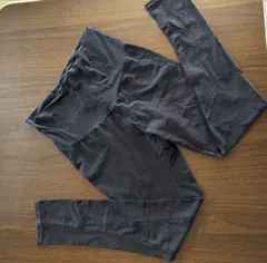 マタニティ　レギンス Mブラック 犬印