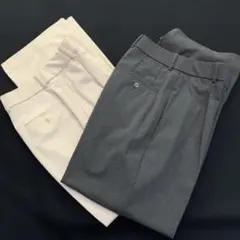 2枚セット ユニクロ タックワイドパンツ 221-460311 Mサイズ