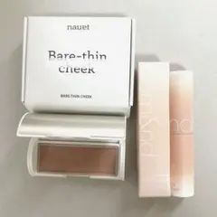 韓国コスメ　ヌーディー　チーク&リップセット