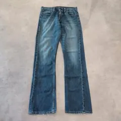 リーバイス527 Levis W33 フレア ブーツ 青 古着 ヒゲ 23912