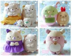 【中古・10点】すみっコぐらし ねこ ぺんぎん？ しろくま他 ぬいぐるみセット