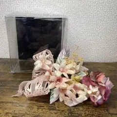 3階 【美品】髪飾り コサージュ 2点セット ピンク レース セレモニー 結婚式