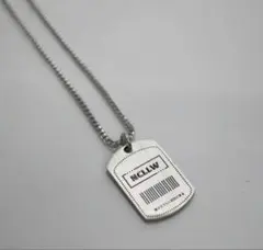 NCLLW シルバー ドッグタグ ネックレス