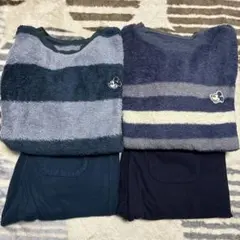 ユニクロ ミッキー フリースパジャマ 150cm 上下２セット