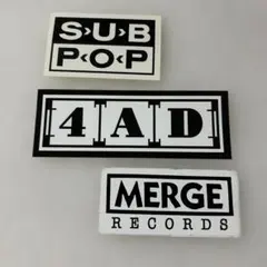SUBPOP / 4AD / MERGE RECORDS　ステッカー