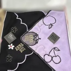 新品ANNA SUI タオルハンカチ 2枚セット
