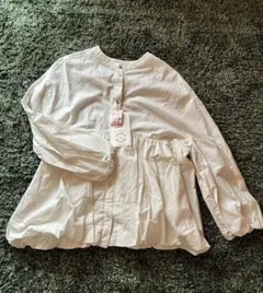 Lin&Red リネン バルーンスリーブシャツ