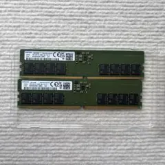 Samsung DDR5 UDIMM 16GB 2枚組 メモリー - メルカリ