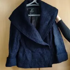 ランバンコレクション　ウール　ネイビー　アウター