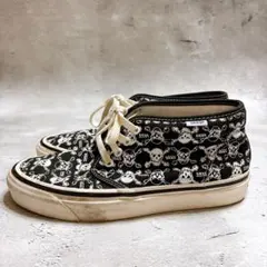 希少90s USA製直後Vans ミッキーコラボ/ブラック/スエード切替27.5 
