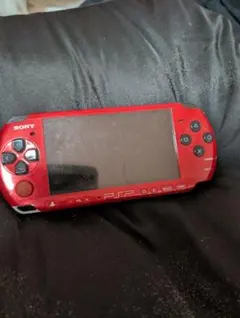(ジャンク品)　PSP3000 本体 レッド ブラック