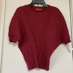 MAX&Co 半袖ニット ボルドー　Sのサムネイル