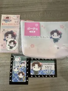 忍たま乱太郎　フリューくじ　さくらもちぴこの段 山田利吉　ポーチ　ステッカー