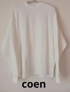 未使用　coen　コーエン　リピロンT / ワイドリブロングスリーブTシャツ