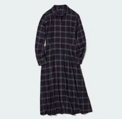 UNIQLO ソフトフランネルフレアワンピース