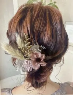 【NO.05】髪飾り 成人式 前撮り 結婚式 ドライフラワー 和装 振袖 卒業式