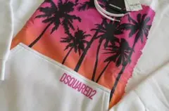 新品 10万 国内正規品 DSQUARED2 サンセット&パームツリー パーカー