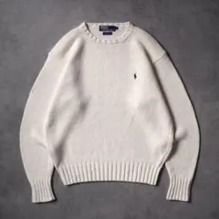 90s Polo by Ralph Lauren 短丈 コットンニット セーター