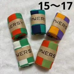 キッズ靴下　カラフル　子供用　靴下　ソックス　５足セット　15〜17