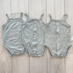 ユニクロ　コットンメッシュボディスーツ　キャミソール　70 3枚セット