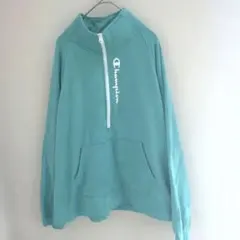Champion ターコイズ ハーフジップトレーナー M/M