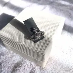 ピアス y2k片耳ピアス ストーン 惑星 土星 宇宙 シルバー