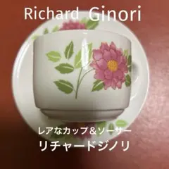 ★リチャードジノリ　レアな薔薇のカップとソーサー★