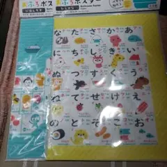 あいうえお表 日本地図知育ポスター お風呂用 2枚セットのサムネイル