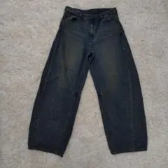 GU　バレルレッグジーンズ　XL