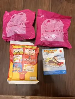 Hello Kitty ハッピーセットおもちゃ 3個とモノポリー