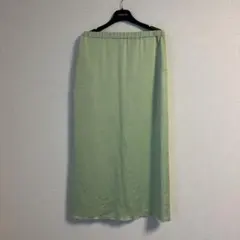 6(ROKU) SATIN SKIRT LIME 38
