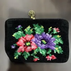 フェイラー　花柄刺繍ポーチ　16×11