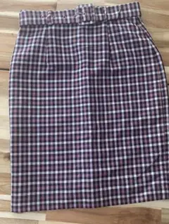 PROPORTION ピンク　チェックスカート