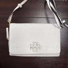Tory Burch ホワイトレザー ショルダーバッグ ウォレットのサムネイル