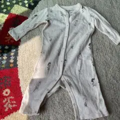 ジェラートピケ　スヌーピー　ロンパース カバーオール