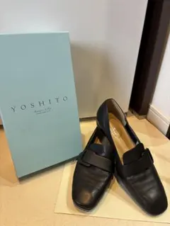 YOSHITO de ORANGE ブラック 24.5cm ローファー パンプス