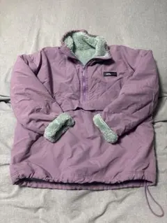 Java. 薄紫 ハーフジップジャケット リバーシブル