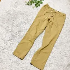 ストレッチスキニーパンツ　ベージュ　L　ウエスト調節紐あり