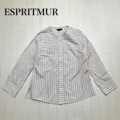 ESPRITMUR ストライプシャツ 11号　ウォッシャブル　フォーマル 上品
