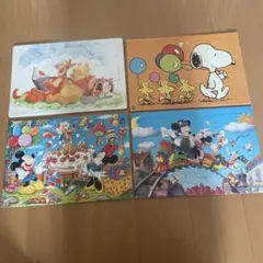 ディズニー　キャラクター ジグソーパズル 4枚セット