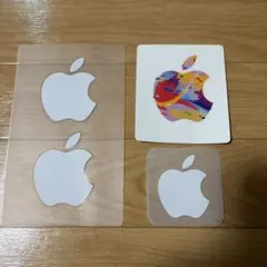 Appleロゴ透明シール4枚セット