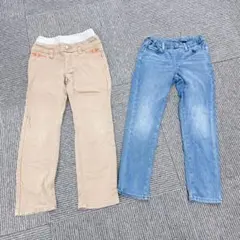 【EDWIN】【UNIQLO】ジーンズ　130センチ　セット売り