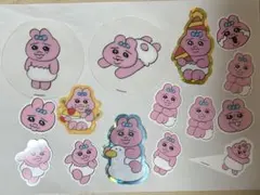おぱんちゅうさぎ　シールなど