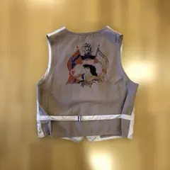 エンポリオアルマーニSRMANIデザインベスト 女性絵柄 ジレ レーヨン